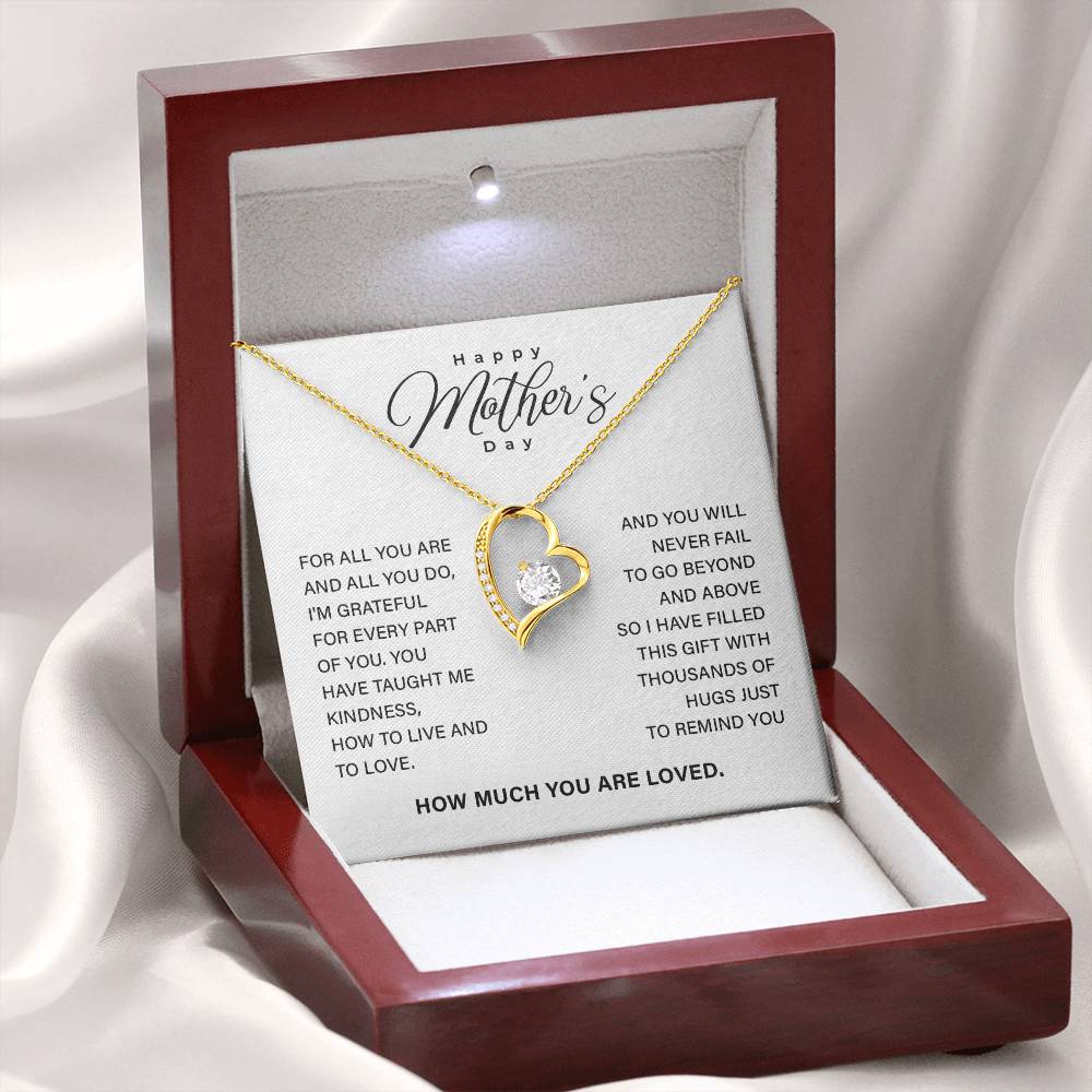 Mother’s Day Necklace Gift with Keepsake Message Card
