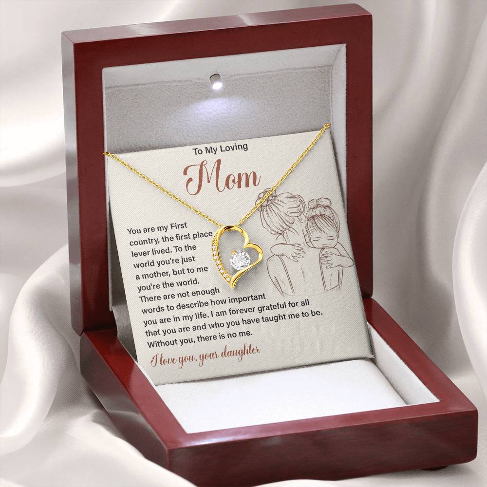 Gift for Loving Mom from Daughter with Message Card