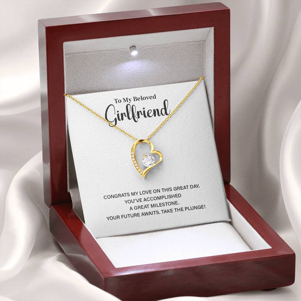 Heart Necklace Graduation Gift for Her