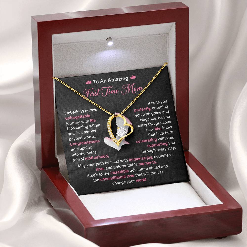 First Time Mom Necklace Gift for Pregnancy