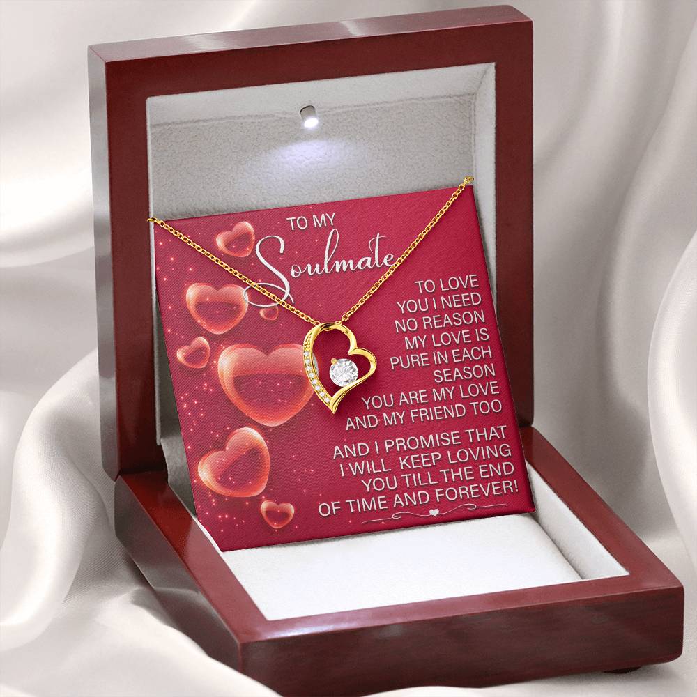 Romantic Soulmate Necklace Gift with Gift Box