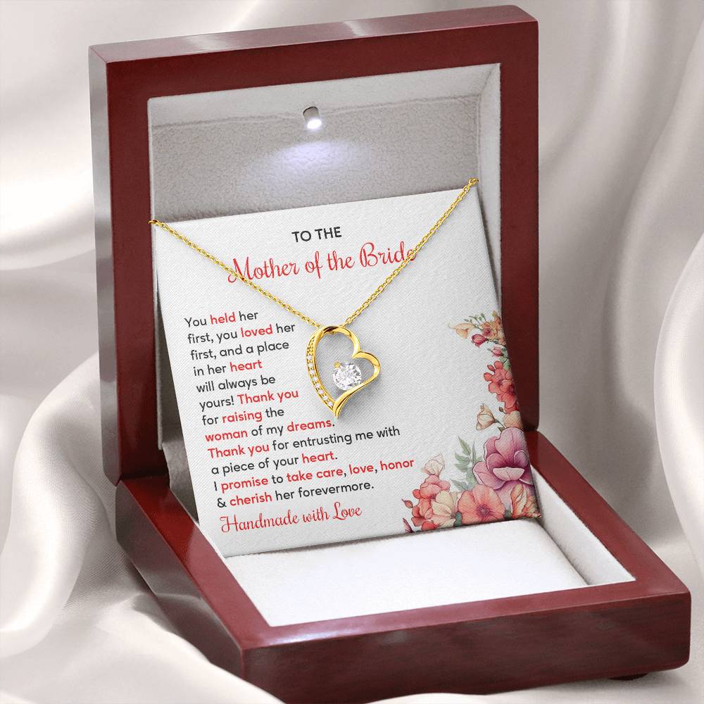 Gift for Mother of the Bride from Groom with Sentimental Card