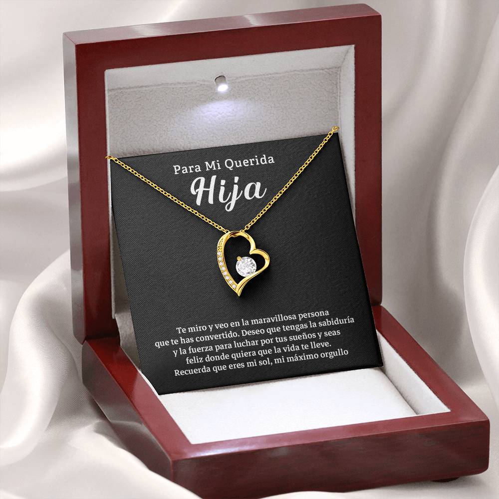 Collar Para Mi Hija – Mensaje de Amor y Orgullo de Papá o Mamá