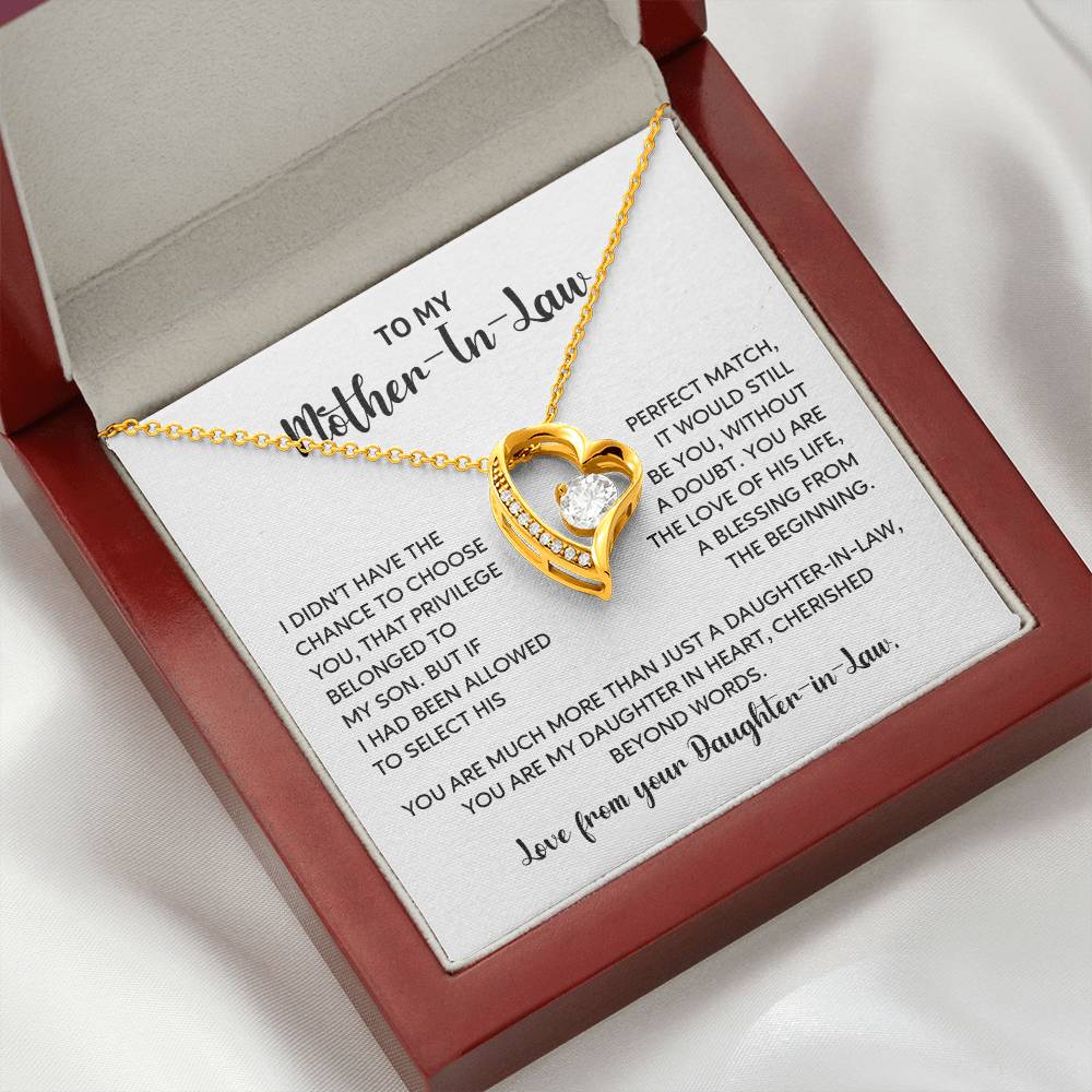 Daughter-in-Law to Mother-in-Law Gift – Heartfelt Wedding Necklace