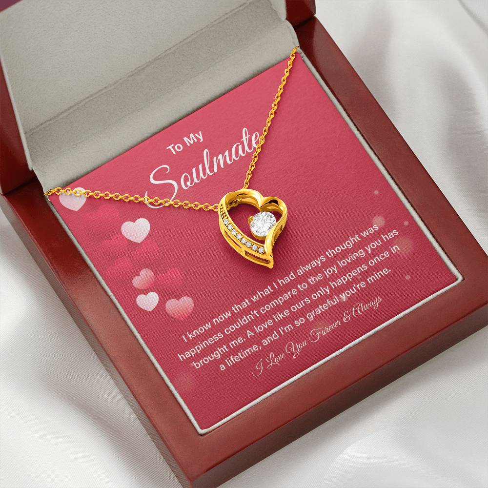 Soulmate Necklace Gift for Her – Box & Card Included