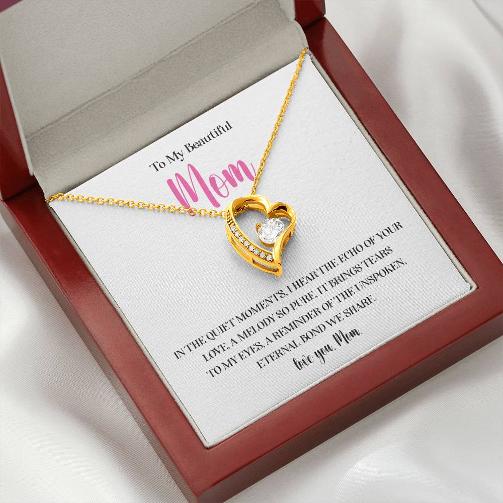 Necklace for Mom With Heartfelt Message Card & Gift Box