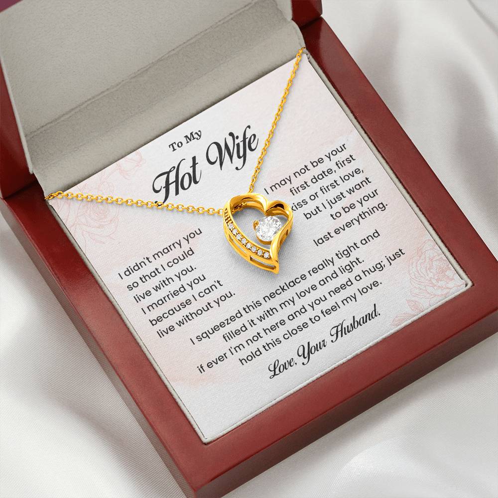 Hot Wife Necklace Gift from Husband – Gift Box