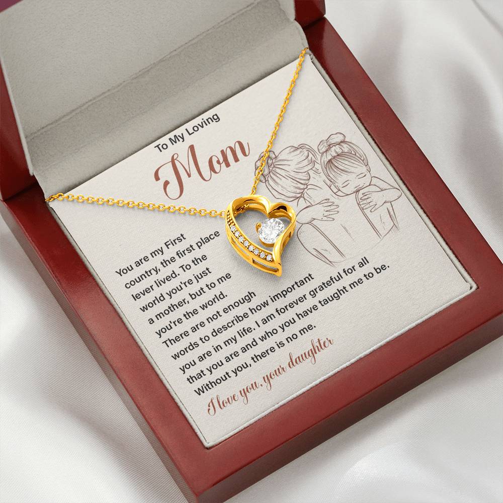 Gift for Loving Mom from Daughter with Message Card