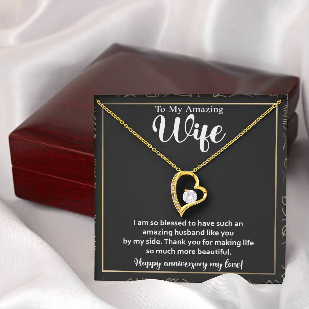 Romantic Anniversary Gift for Wife – Heart Necklace