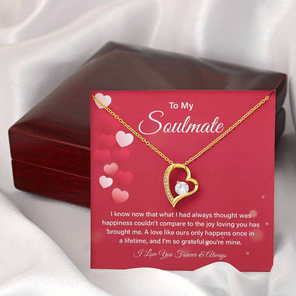 Soulmate Necklace Gift for Her – Box & Card Included