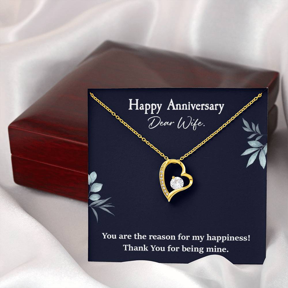 Anniversary Necklace Gift for Wife – Heart Pendant