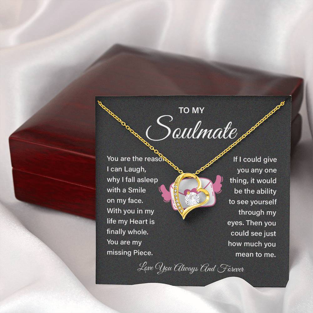 Soulmate Necklace Gift for Girlfriend – Love Message Box