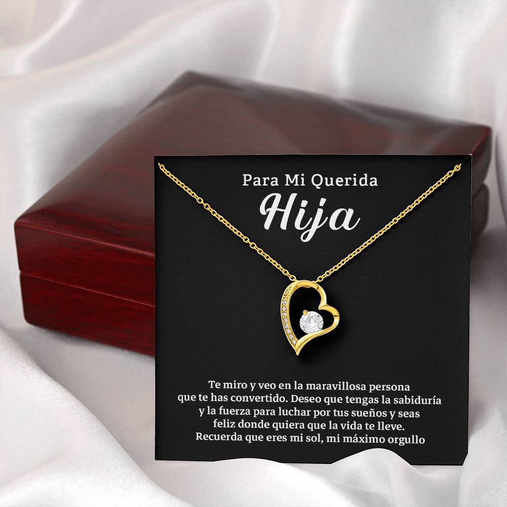 Collar Para Mi Hija – Mensaje de Amor y Orgullo de Papá o Mamá