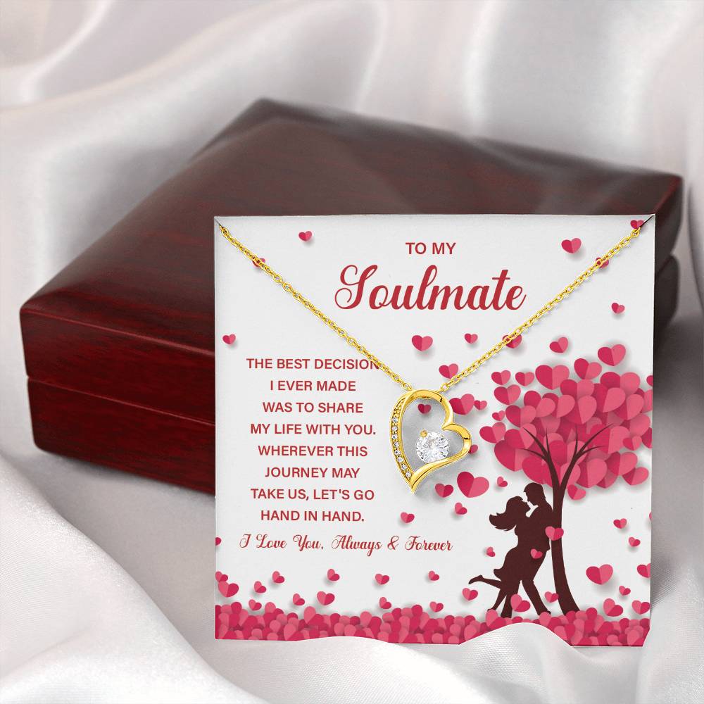 Soulmate Necklace Gift for Her – With Gift Box