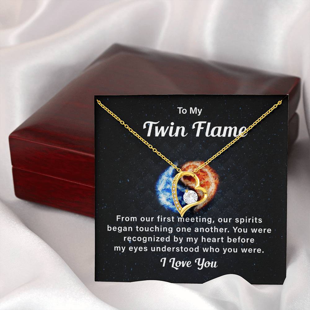 To My Twin Flame My Eyes Understood Who You Necklace Gift
