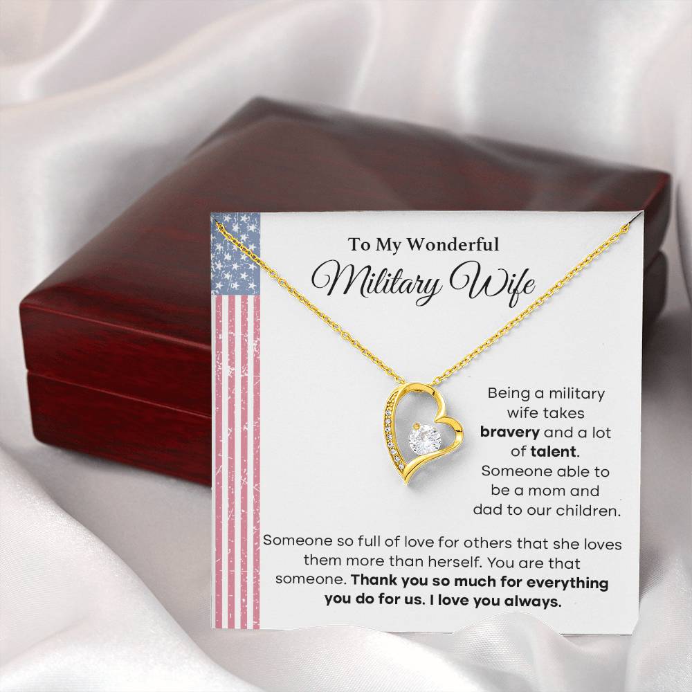 Military Wife Appreciation Gift with Message Card