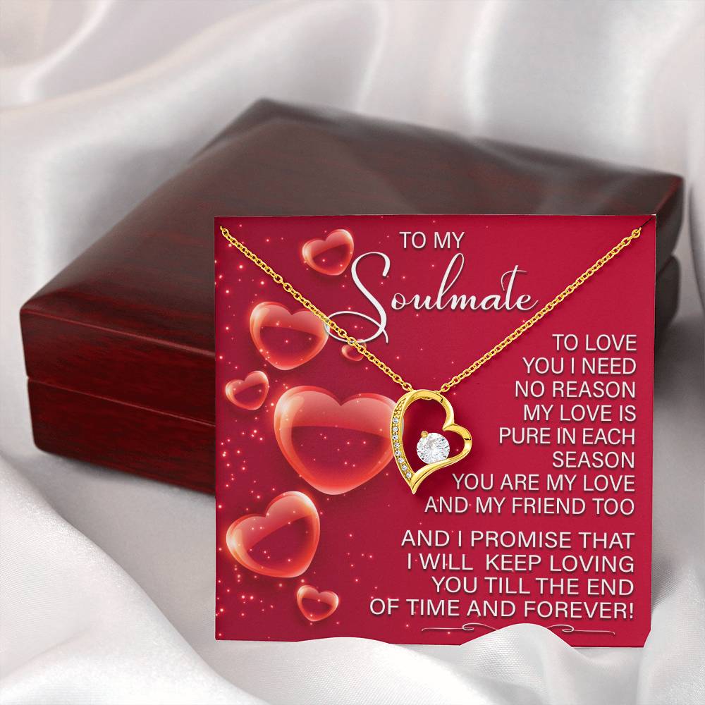 Romantic Soulmate Necklace Gift with Gift Box