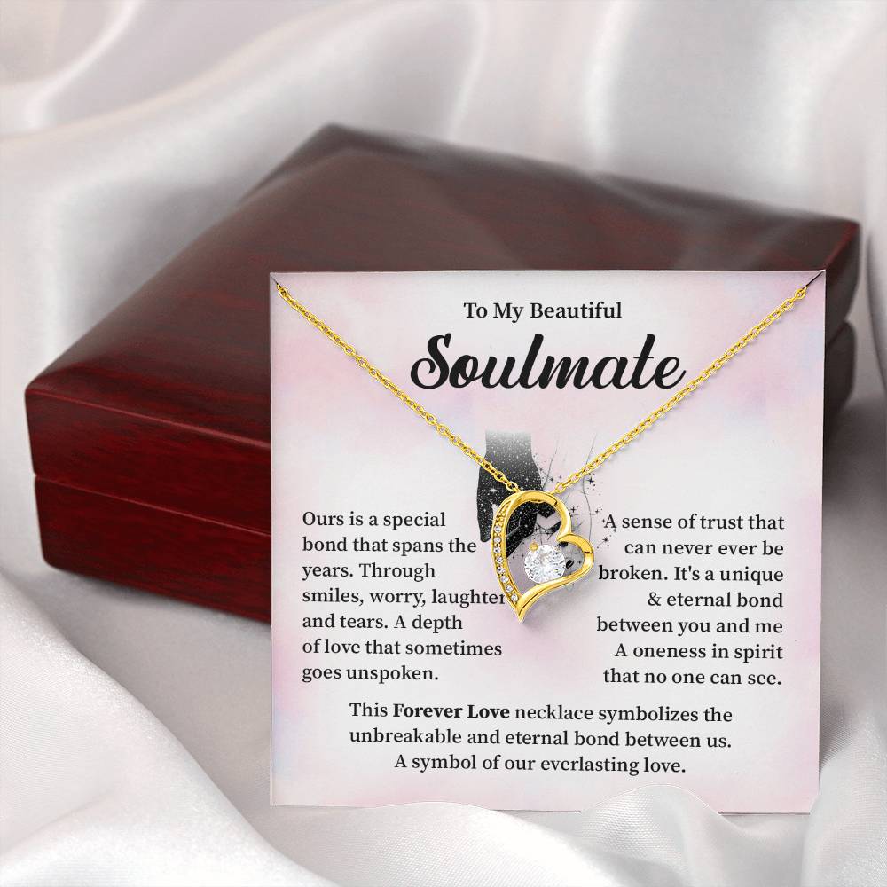 Soulmate Necklace Gift for Her – Message Card Box