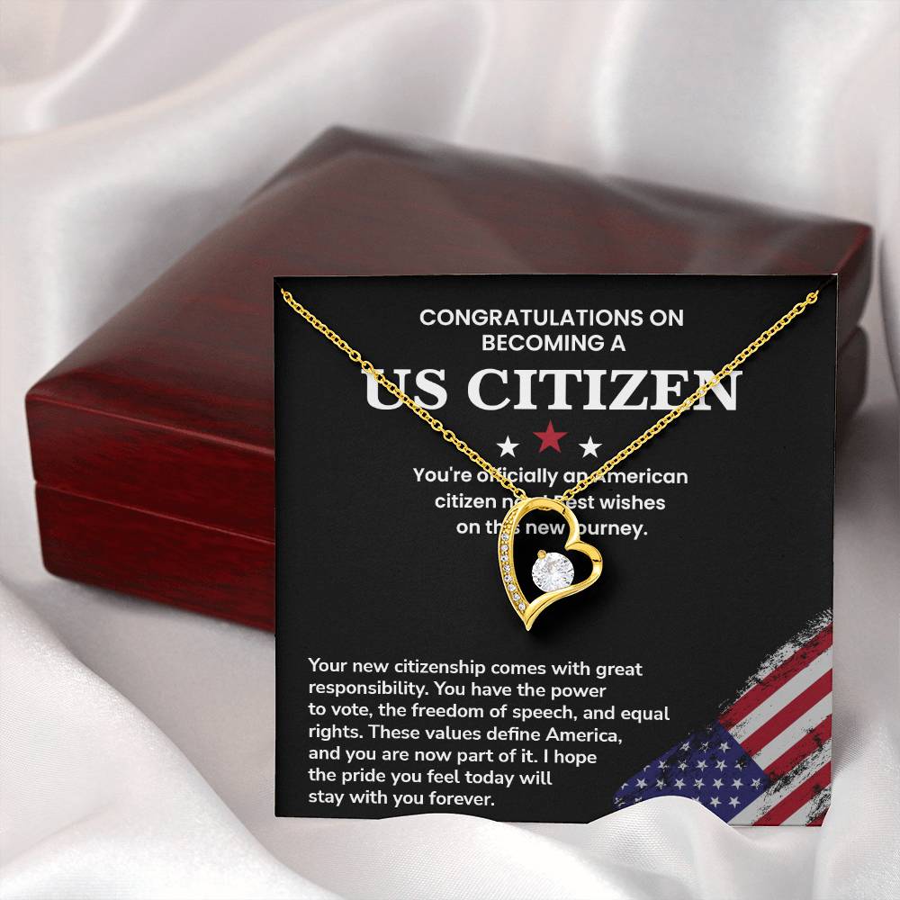 American Citizenship Gift for Her – Patriotic Card Box