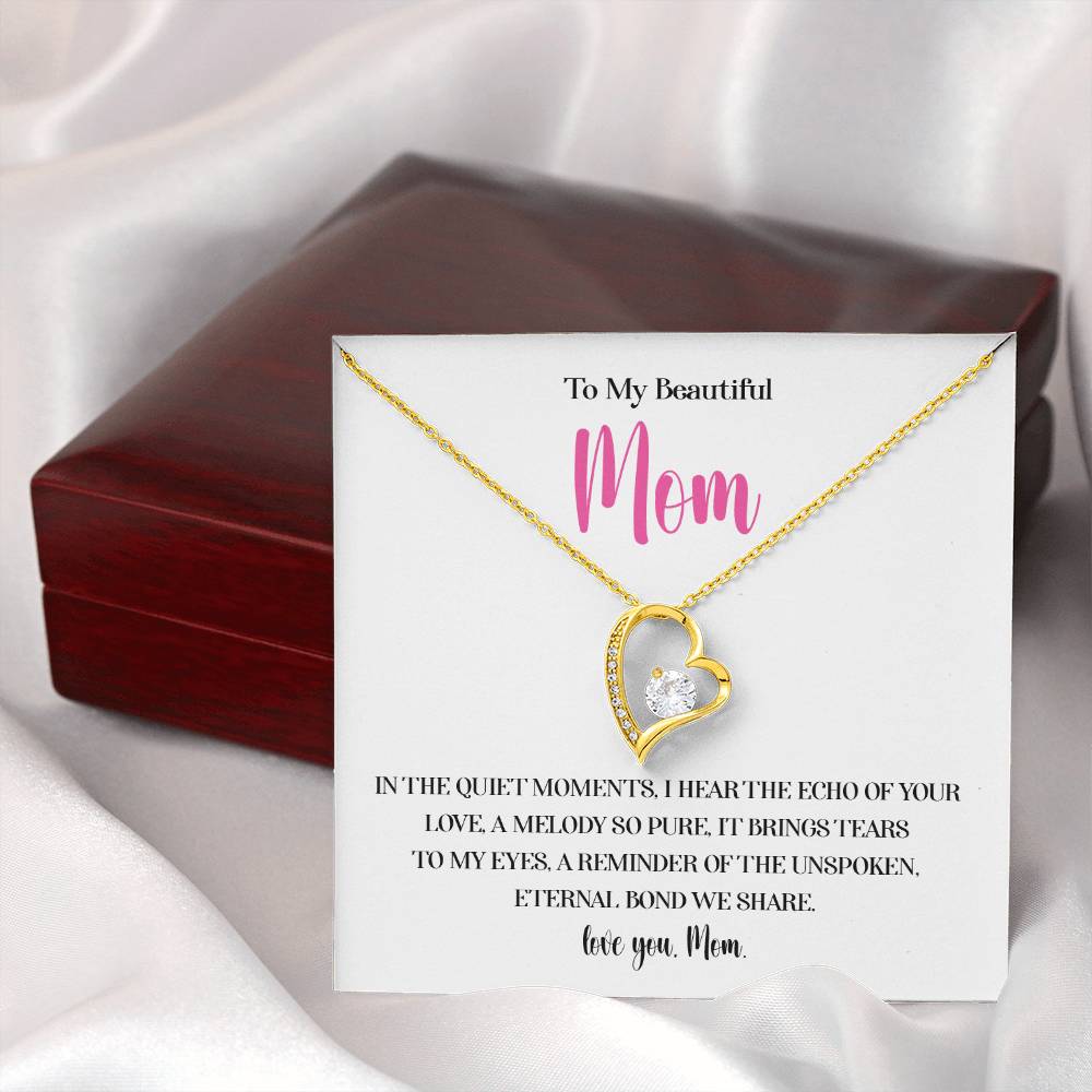 Necklace for Mom With Heartfelt Message Card & Gift Box