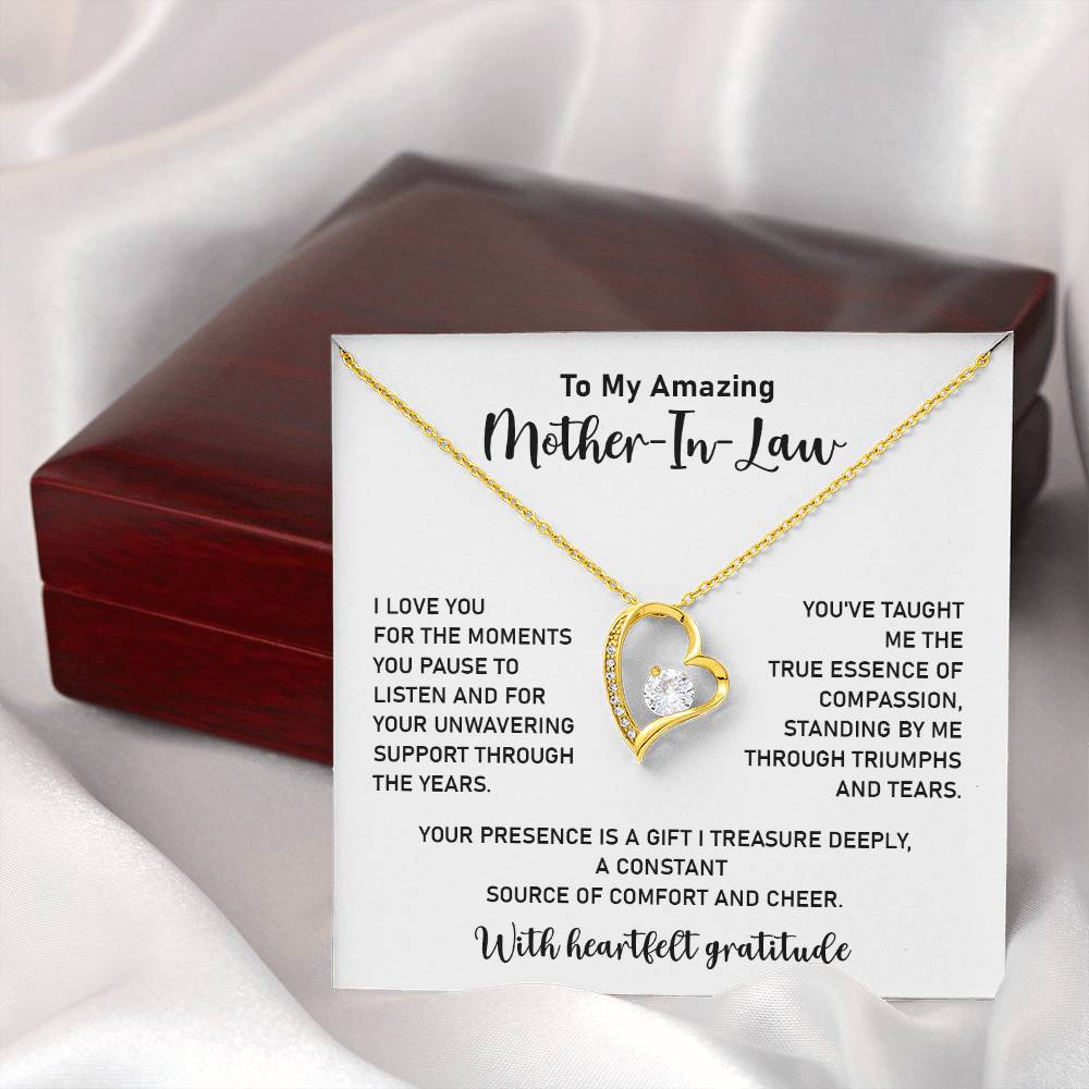 Heartfelt Mother-in-Law Necklace from Daughter-in-Law – Thank You Gift