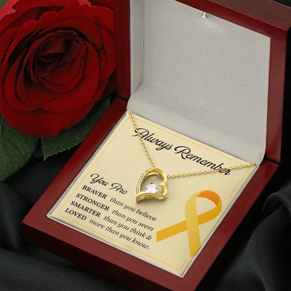 Childhood Cancer Gift for Her – Message Card Inside