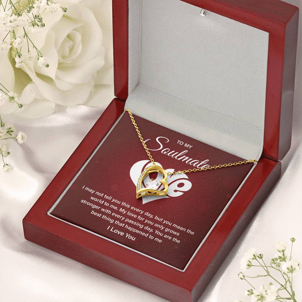 Soulmate Necklace Gift – Love Message Card Box