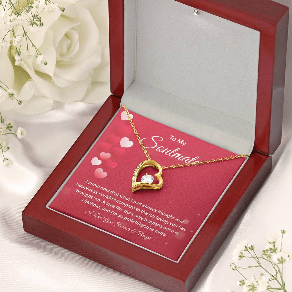 Soulmate Necklace Gift for Her – Box & Card Included