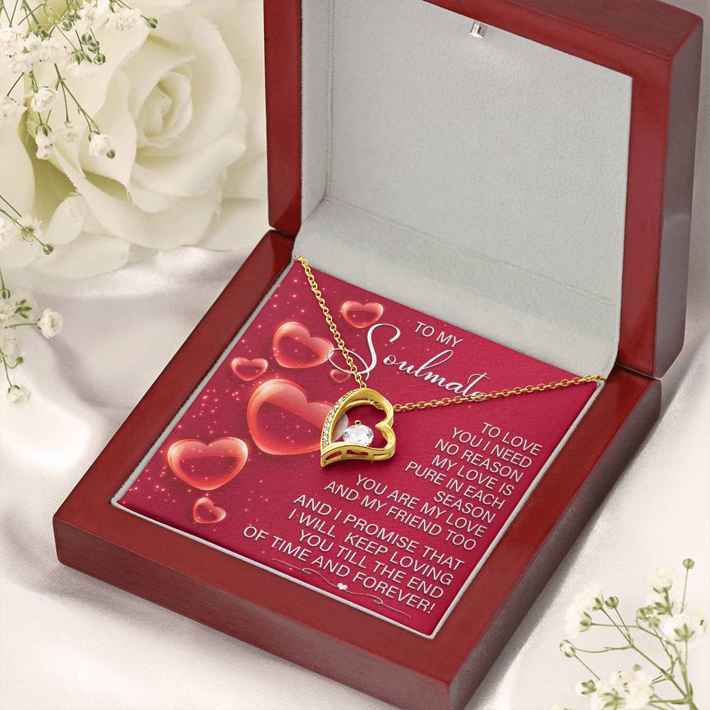 Romantic Soulmate Necklace Gift with Gift Box