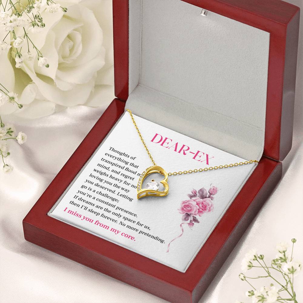 Gift for Ex-Lover – Regretful Necklace with Heartfelt Note