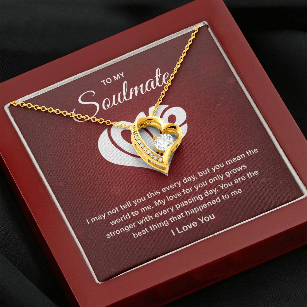 Soulmate Necklace Gift – Love Message Card Box
