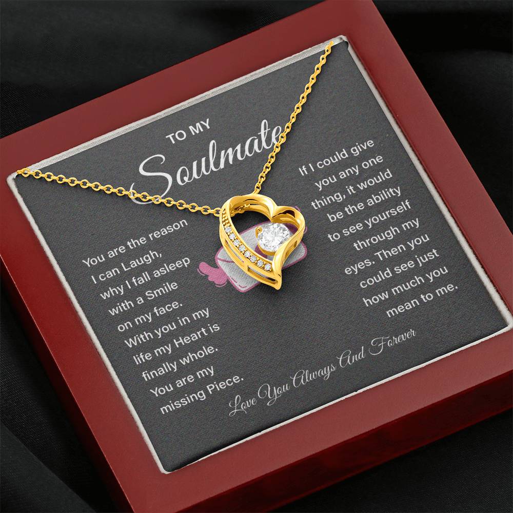 Soulmate Necklace Gift for Girlfriend – Love Message Box