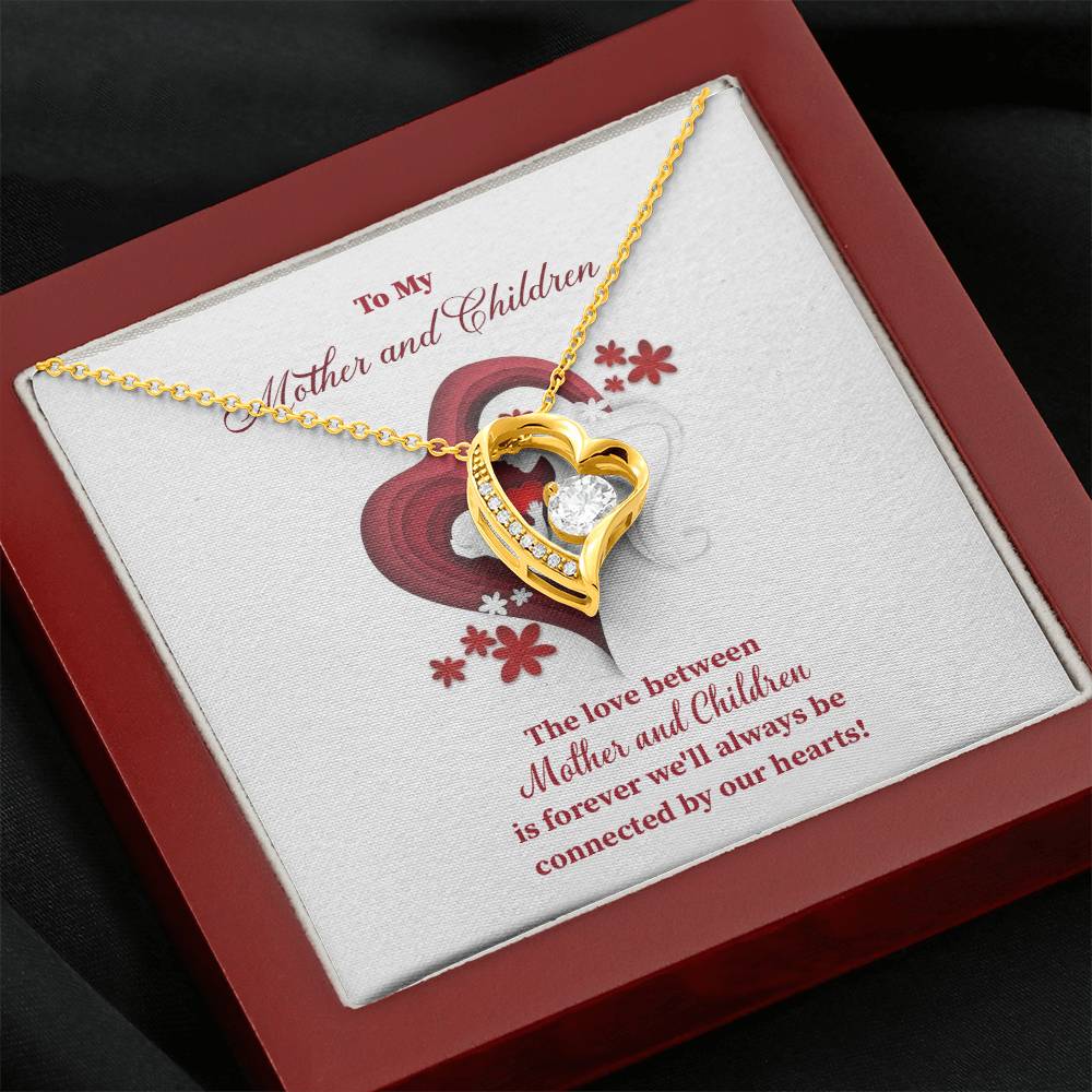 Mother and Children Necklace – Heart Connection Gift