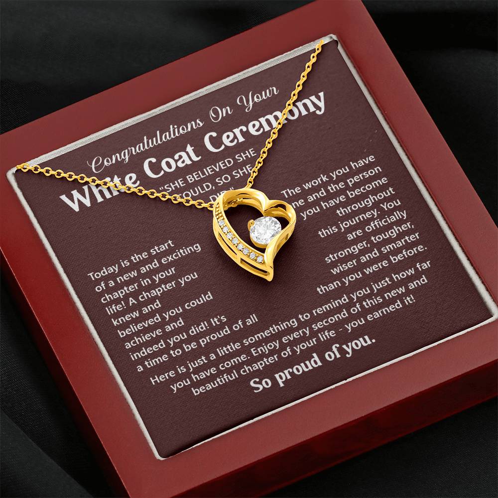 White Coat Ceremony Necklace – Empowering Gift for Future Nurse