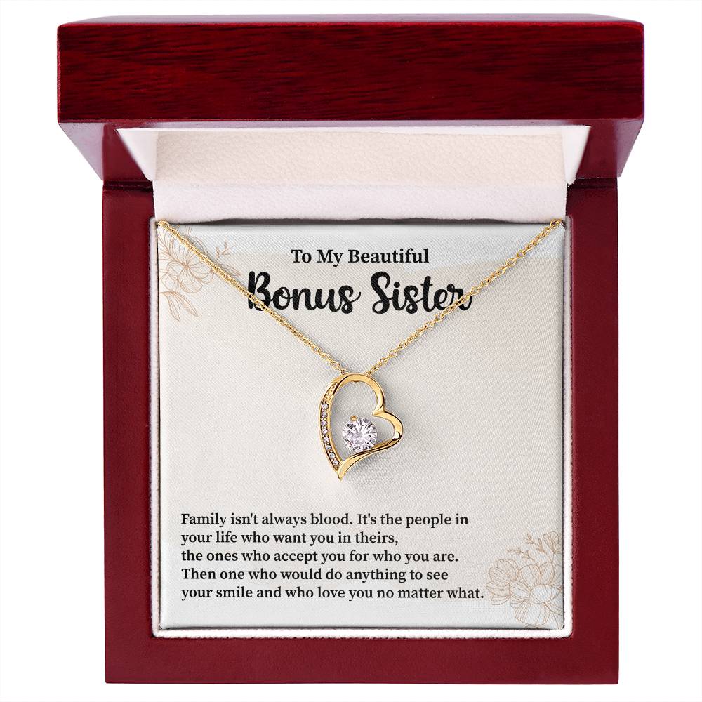 Bonus Sister Necklace Heartfelt Gift of Love