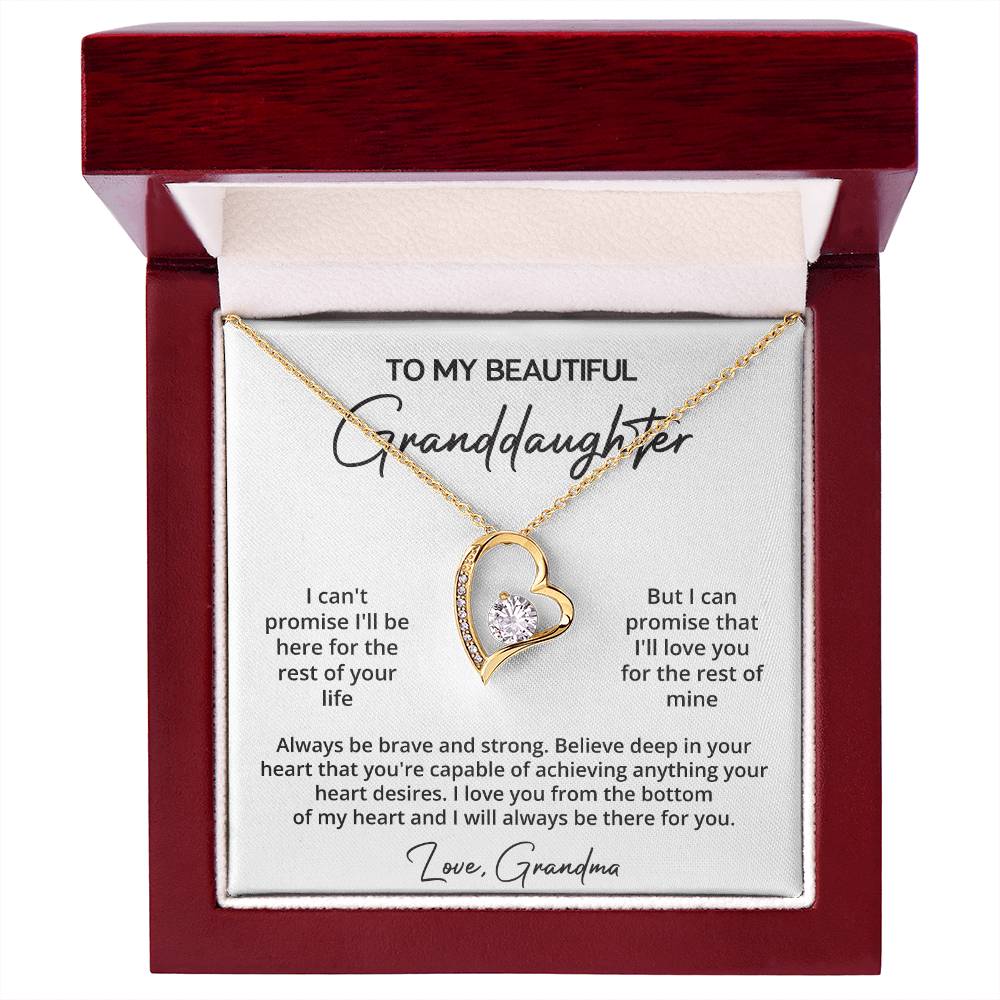 Granddaughter Necklace Gift from Grandma Gift Box