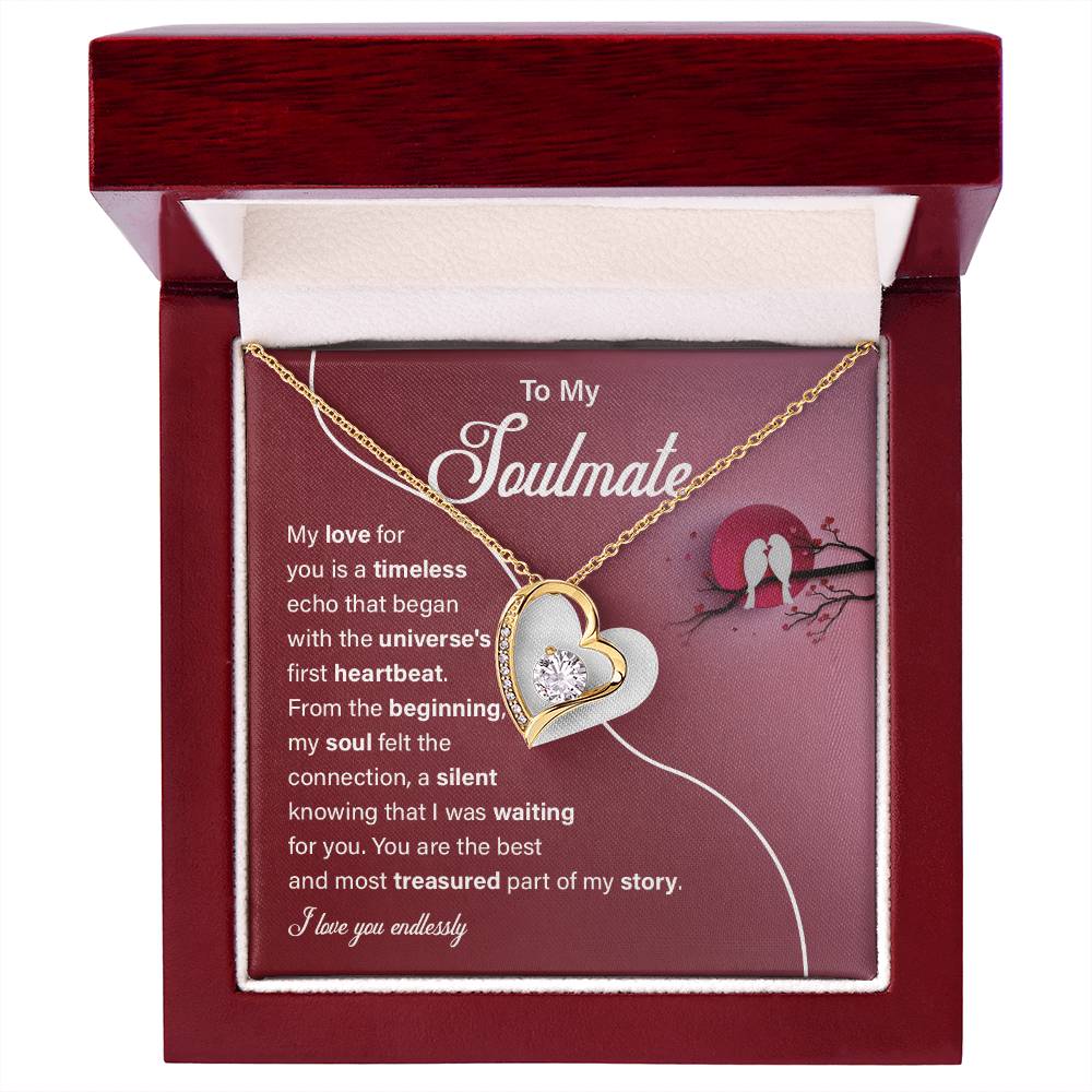 To My Soulmate Necklace Message Card for Wife Or Girlfriend