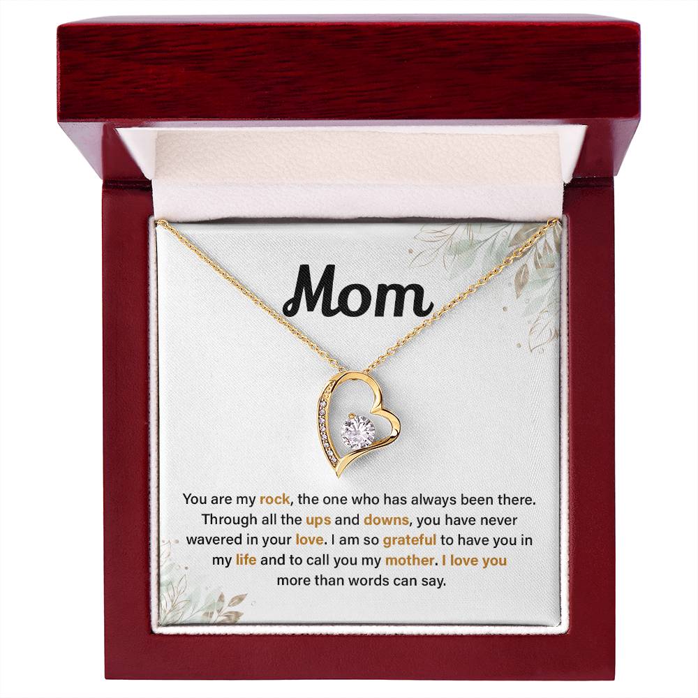 Mom Necklace Gift from Daughter or Son with Love Note