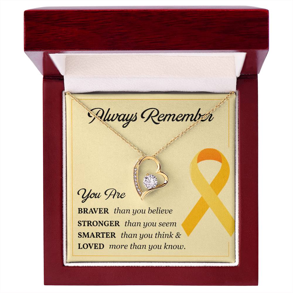 Childhood Cancer Gift for Her – Message Card Inside