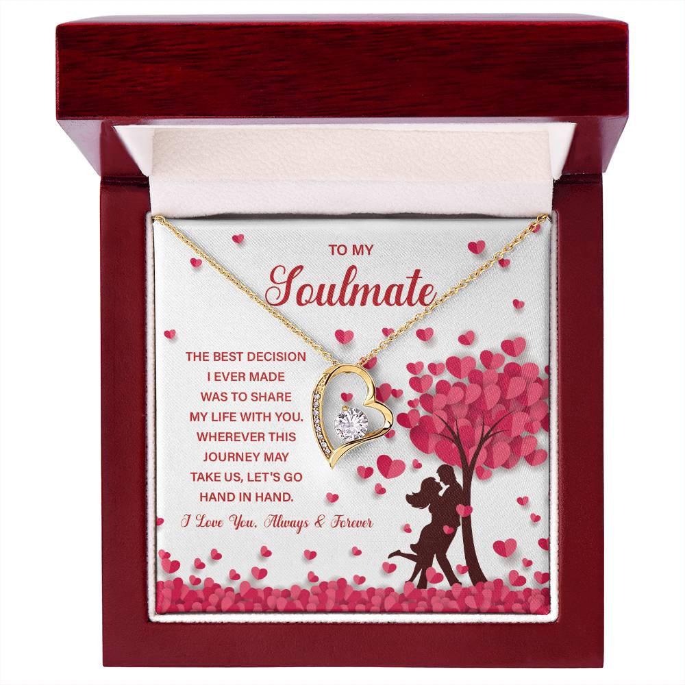 Soulmate Necklace Gift for Her – With Gift Box