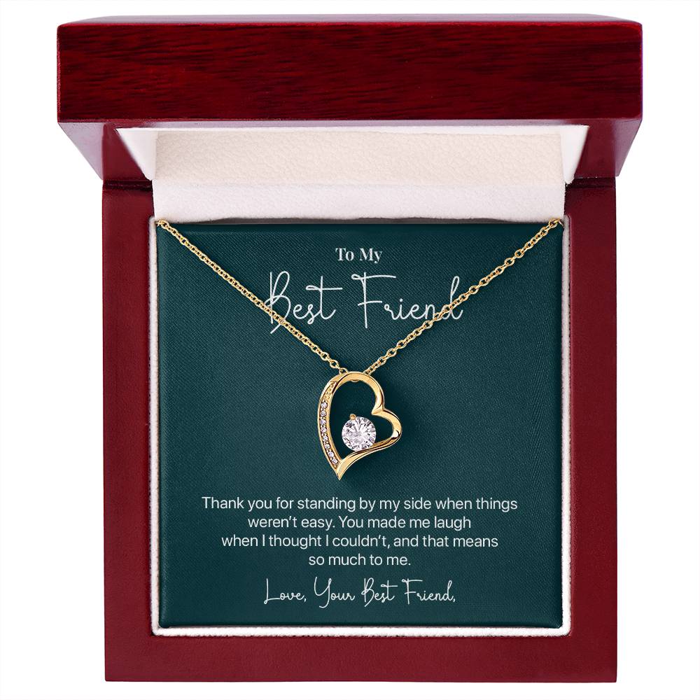 To My Best Friend, Valentine's Day Necklace Gift Thank You For Your Unwavering Support Difficult Moments Jewelry Heartfelt Appreciation Gift Meaningful Gift Thankful For Your Friendship Necklace Our Beautiful Connection Jewelry Gift