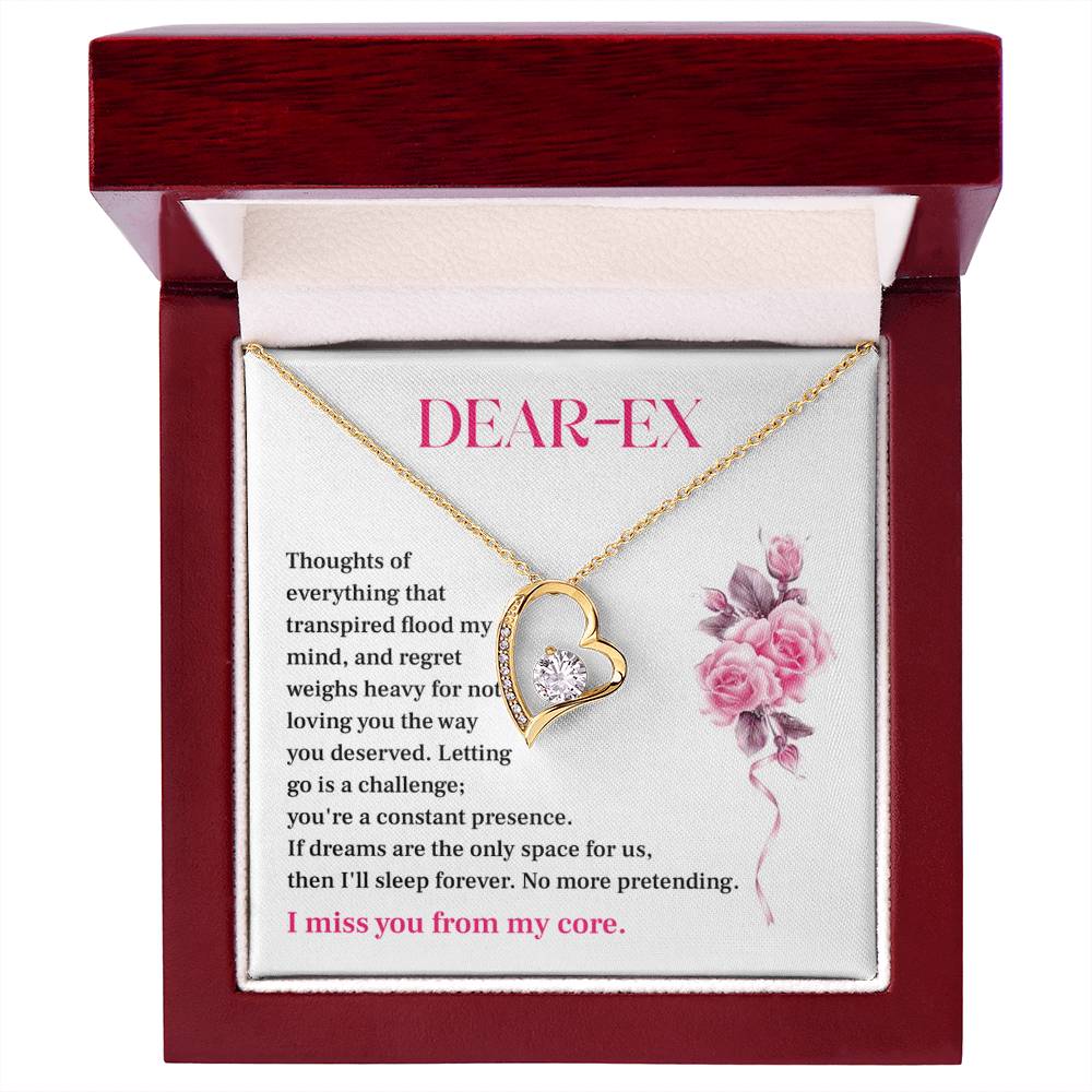 Gift for Ex-Lover – Regretful Necklace with Heartfelt Note