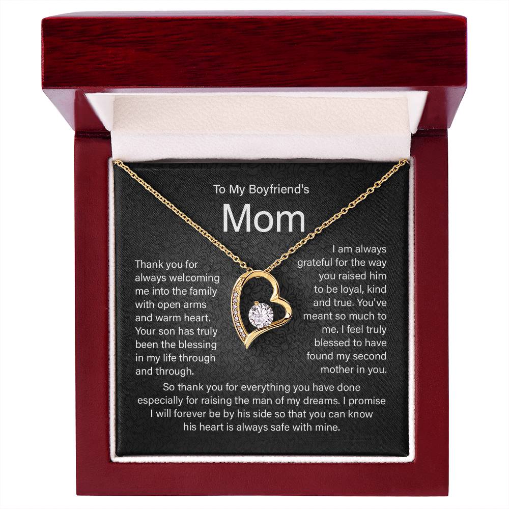 Boyfriend's Mom Necklace Gift From Girlfriend.