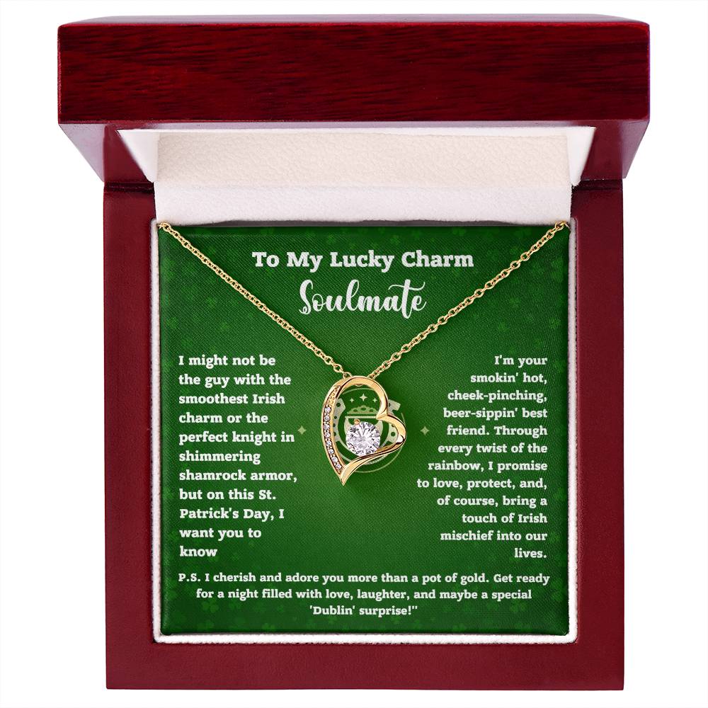 Lucky Charm Soulmate Necklace Gift with Card