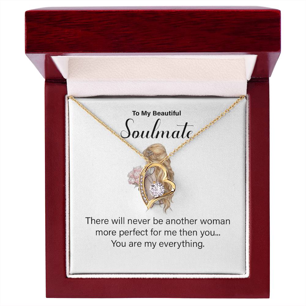 Soulmate Necklace for Wife – You Are My Everything Message Card
