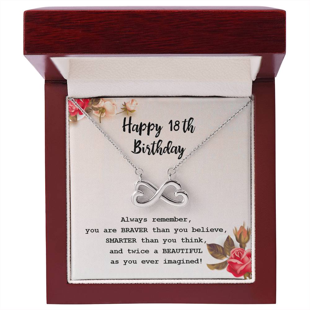 18th Birthday Infinity Necklace – Gift for Her