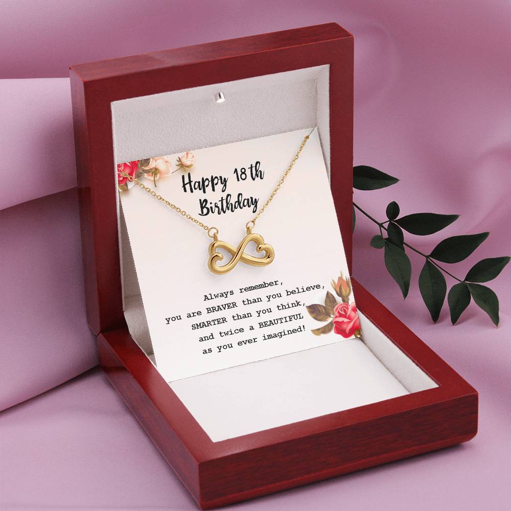 18th Birthday Infinity Necklace – Gift for Her