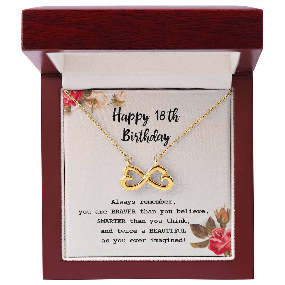 18th Birthday Infinity Necklace – Gift for Her