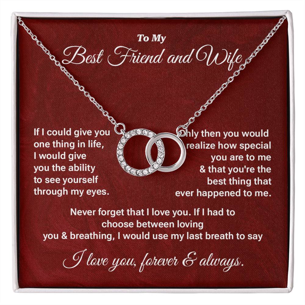 Wife Necklace Gift from Husband – Message Card Box