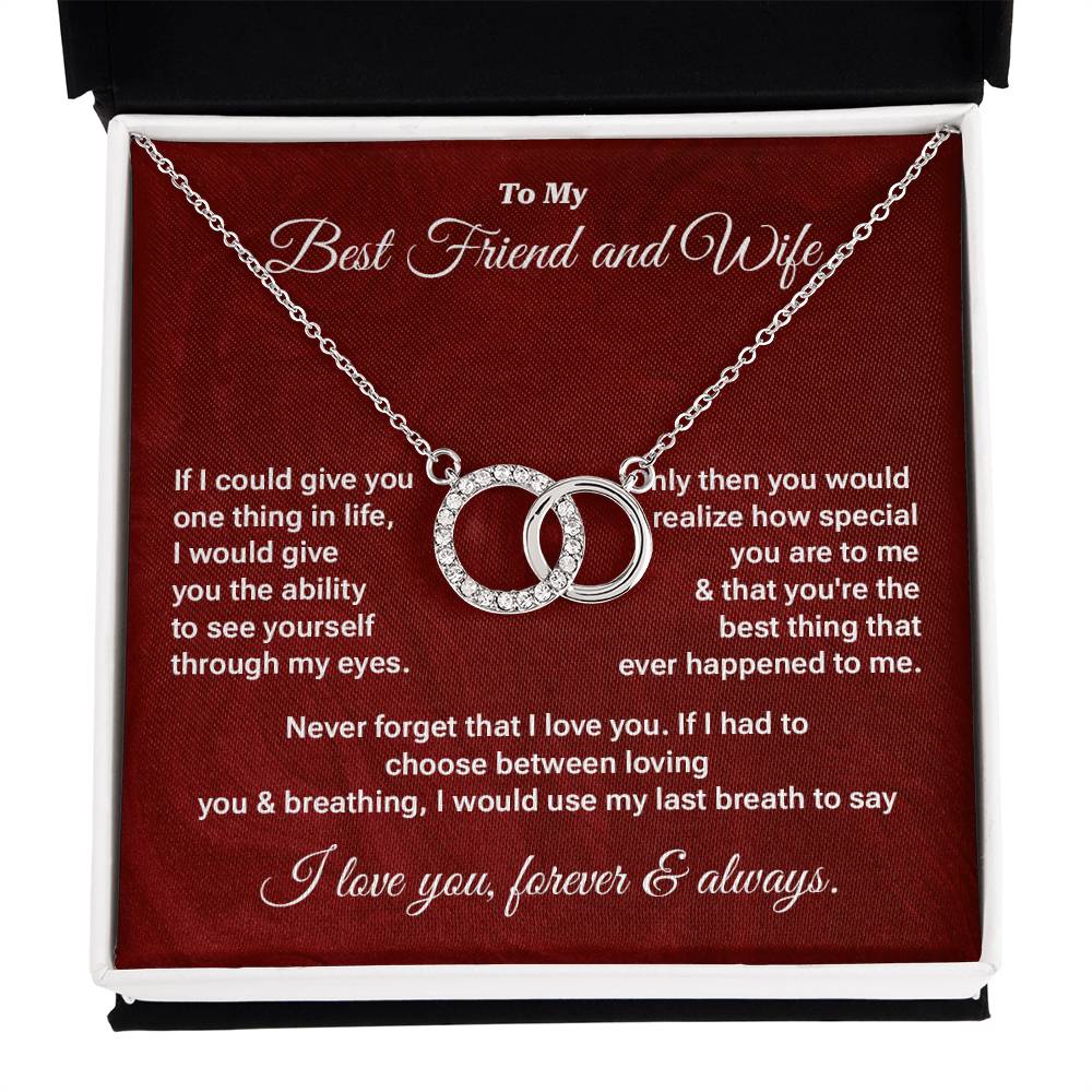 Wife Necklace Gift from Husband – Message Card Box